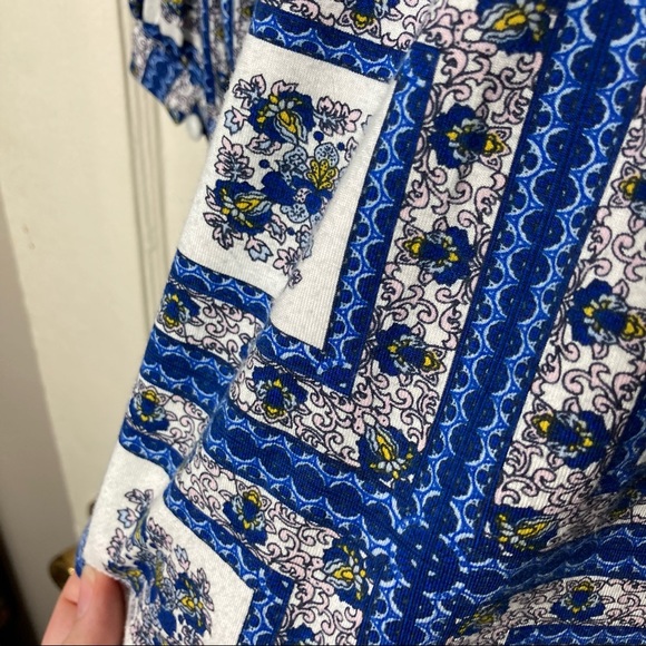 Anthropologie porridge blue belmar boho blouse M - Picture 8 of 9